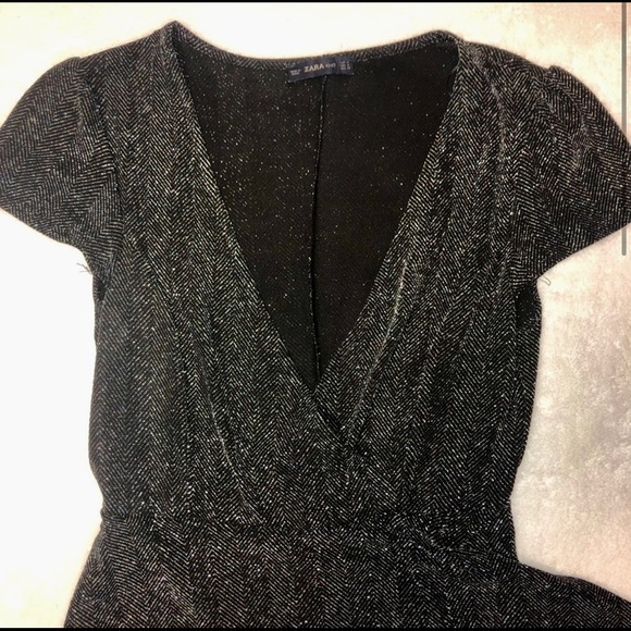 Zara Knit Metallic Romper - Picture 3 of 5